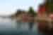 Fjaderholmarna Island's charming pier and shore in the Stockholm archipelago