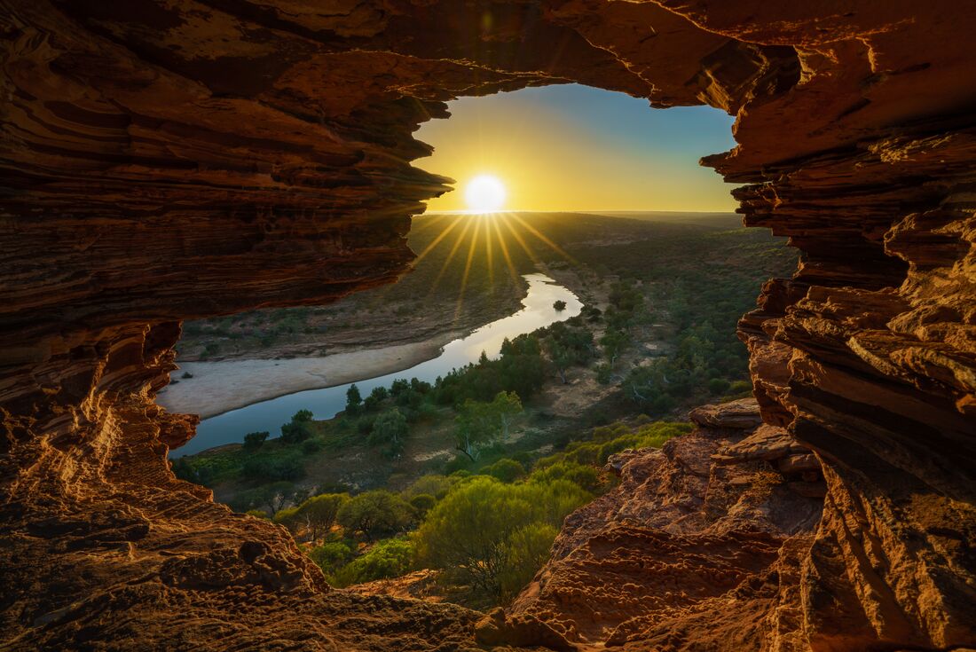 Looking out of Nature's Window in Kalbarri National Park