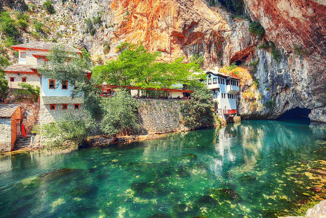 Blagaj Tekke Monastery in Bosnia & Herzegovina