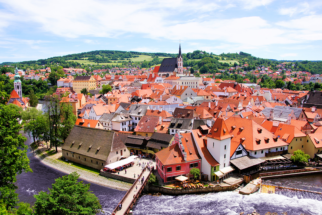 Cesky Krumlov, a town out of a fairy tale, Czech Republic