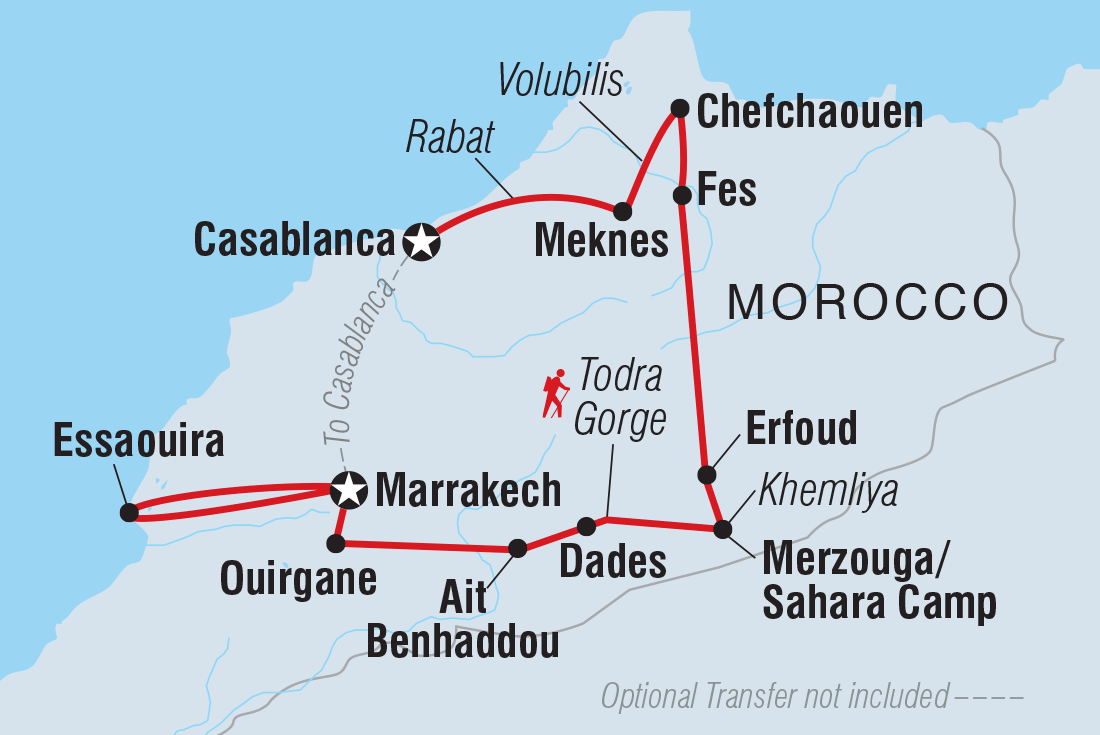 Map of Premium Morocco In Depth With Essaouira including Morocco