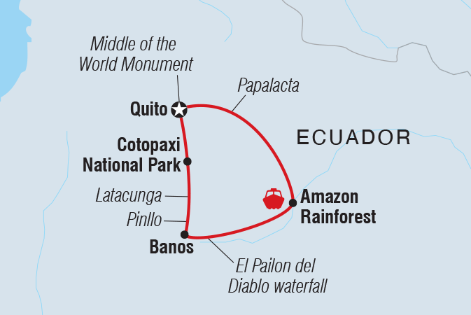 Map of Premium Ecuador including Ecuador