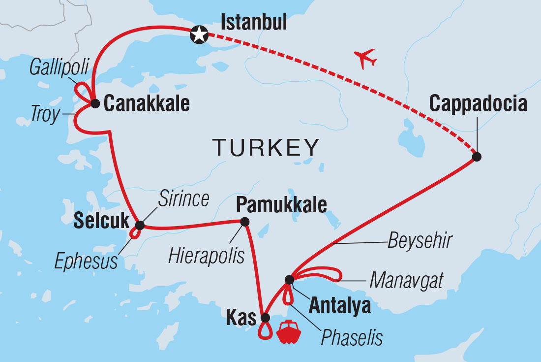 Map of Premium Turkey In Depth including Turkey