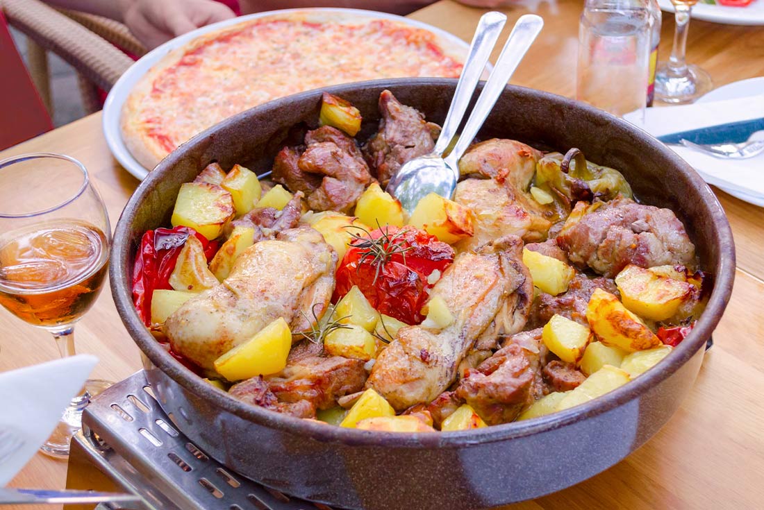 A plate of Peka, a traditional Croatian dish