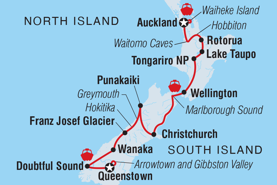 Map of Premium New Zealand Encompassed including New Zealand