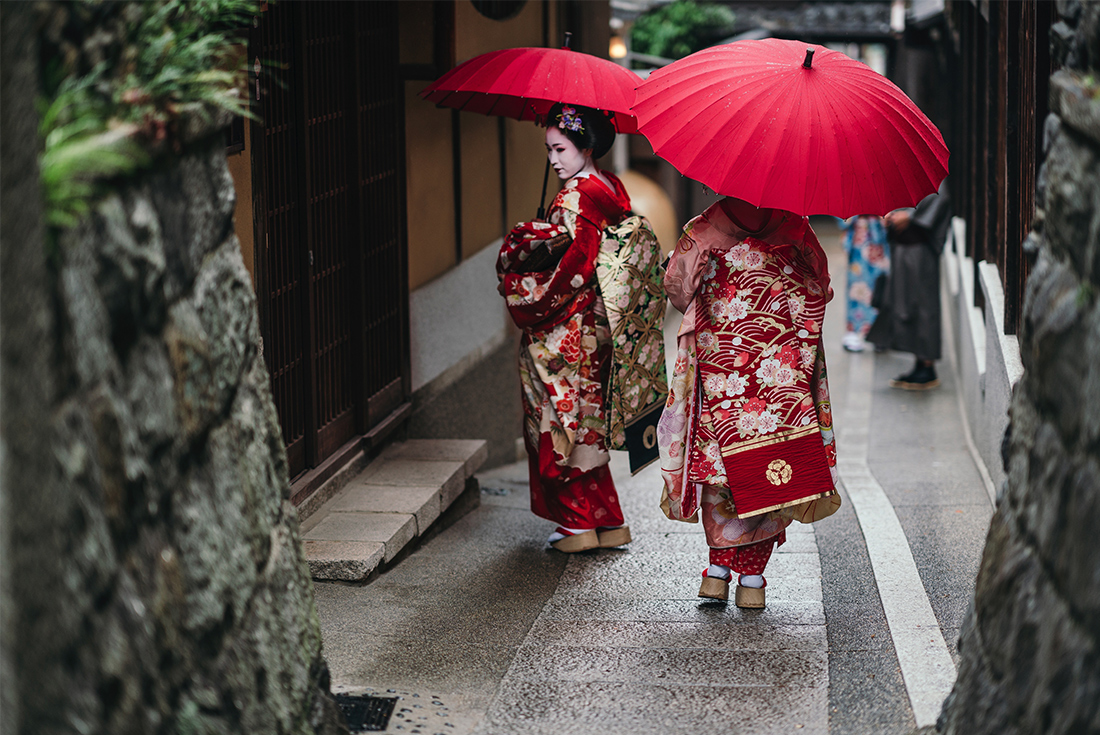 Japan, Kyoto, Gion, Geisha, Street