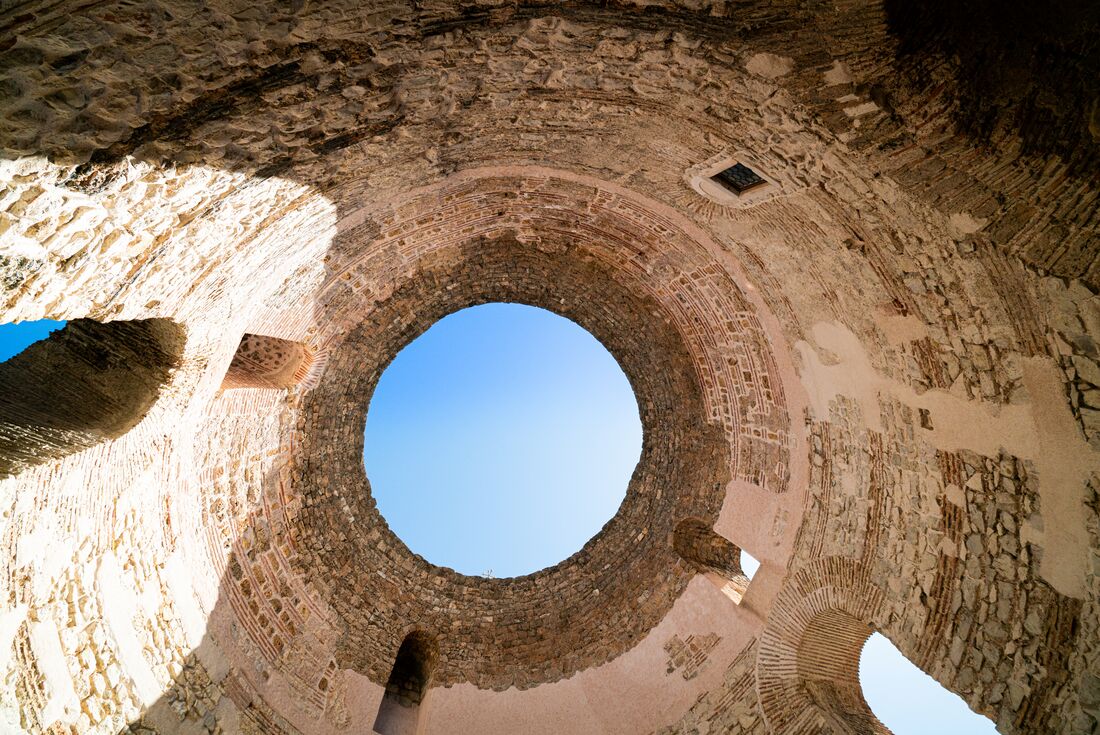 Skylight interior of Dicoletians Palace, Split