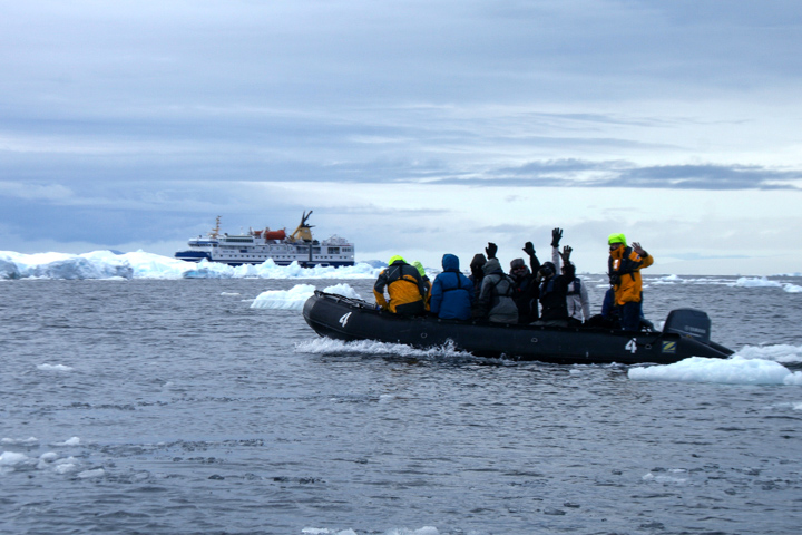 Zodiac cruising of Ocean Nova