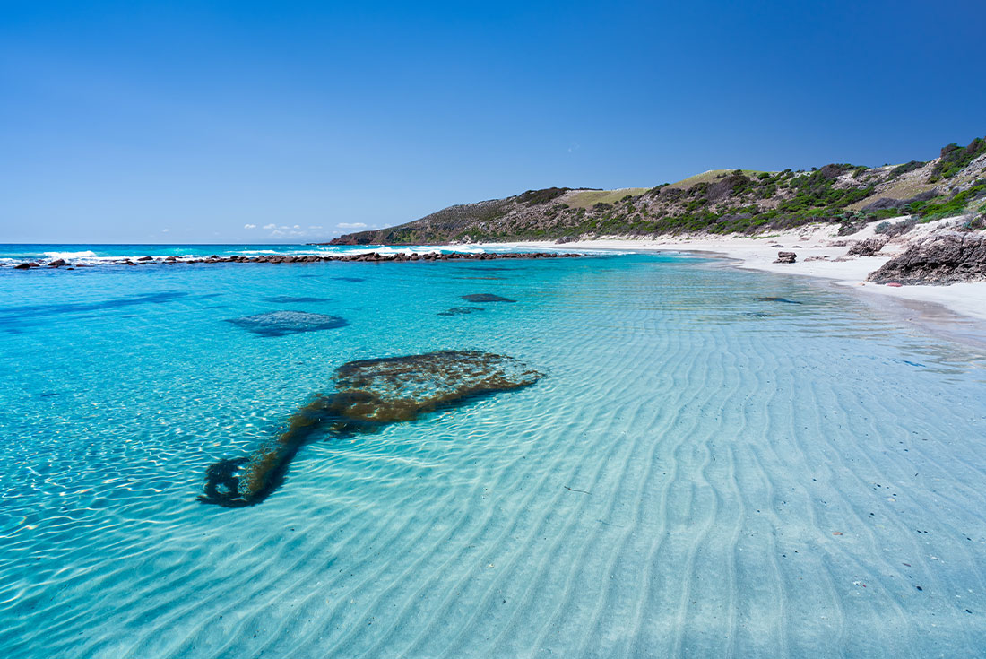 Stokes Bay on Kangaroo Island, South Australia