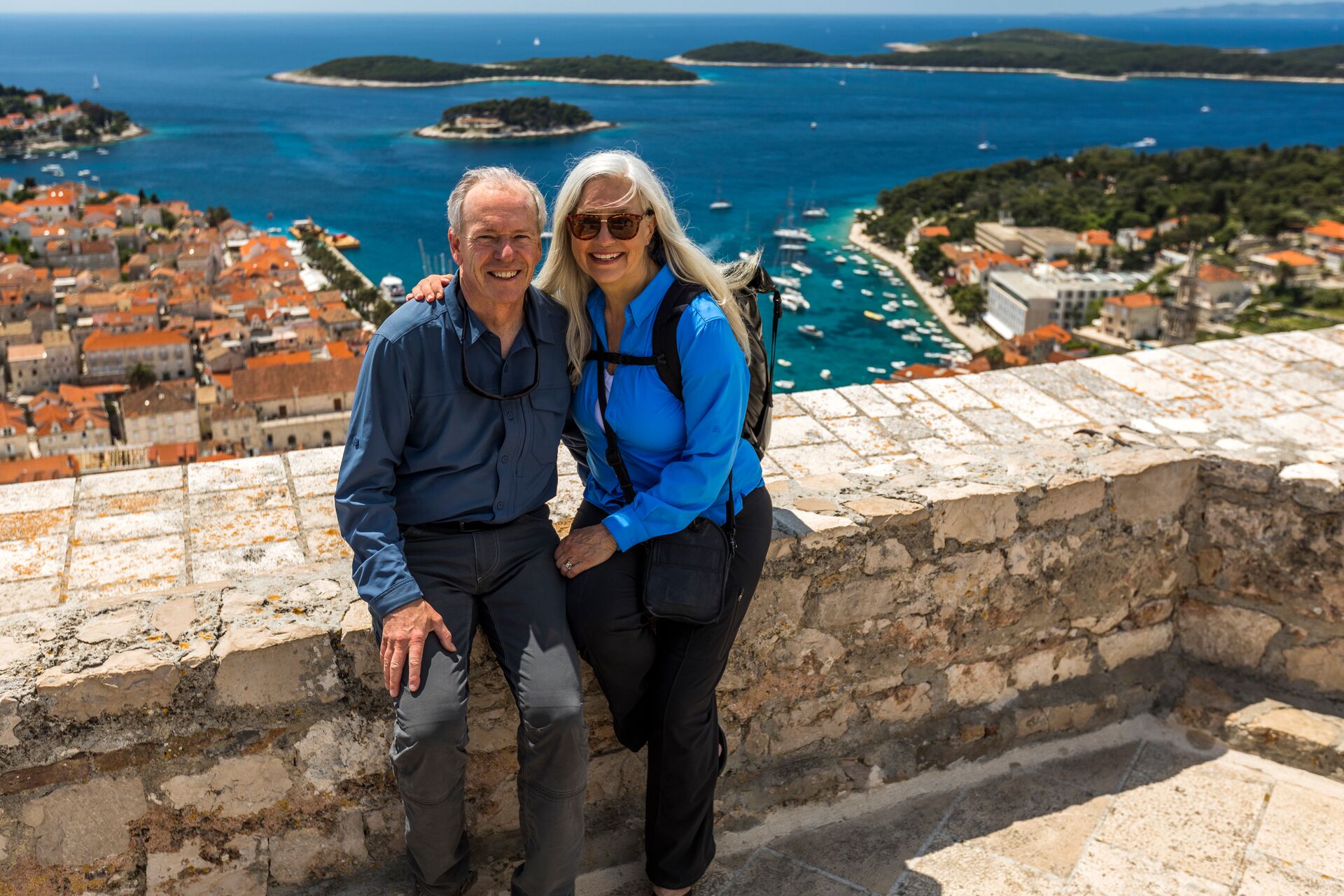 Atop the towering walls of Dubrovnik