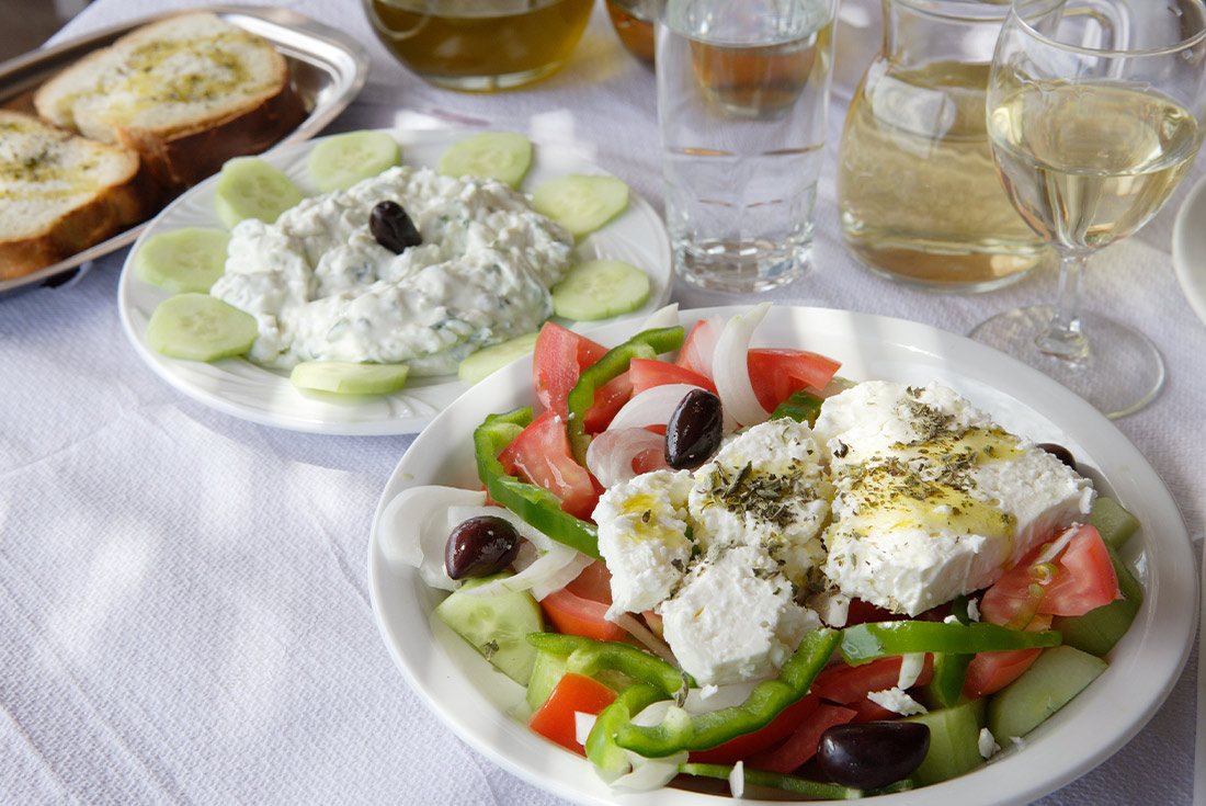 Choriadiki- traditional Greek salad