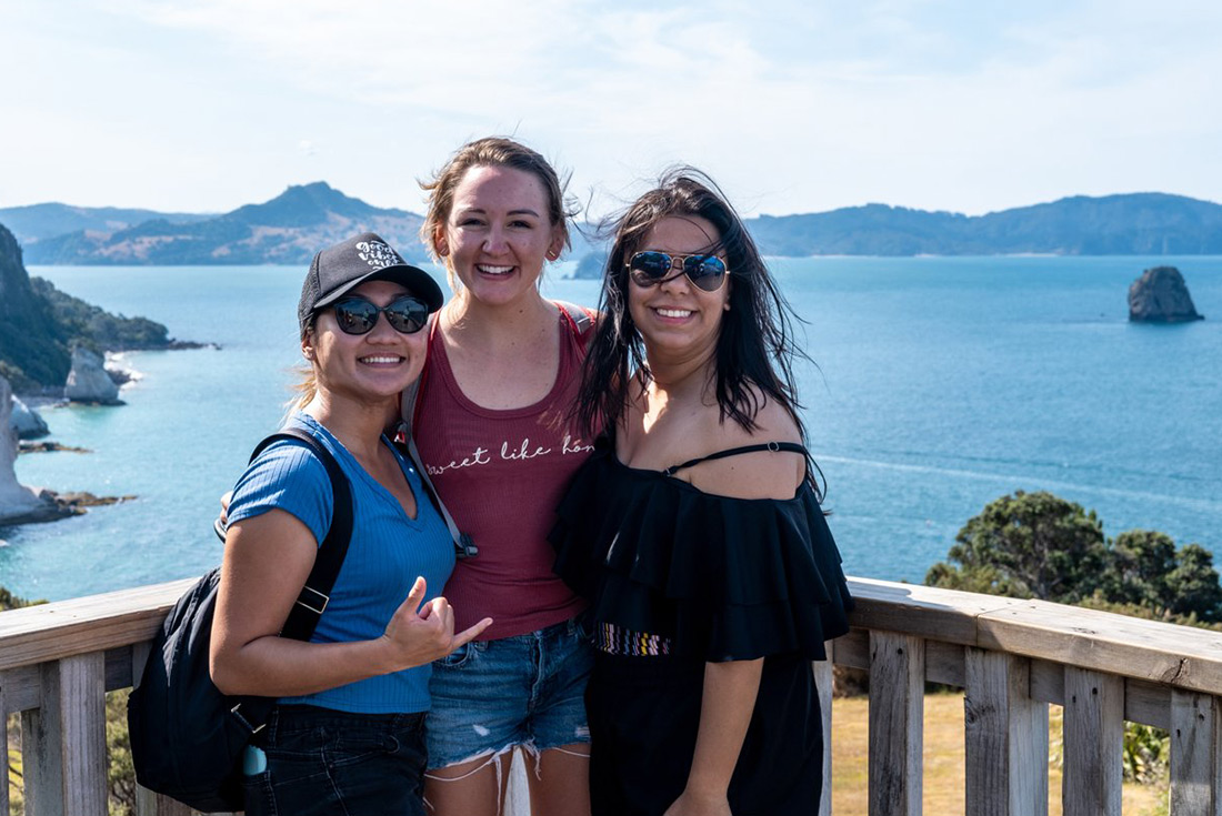 Group enjoying Coromandel, North Island, New Zealand